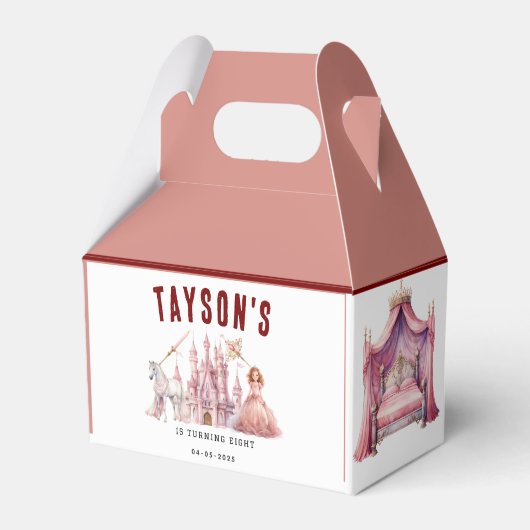 Oproep aan alle prinsessen Magisch Kasteel 8e Verj Bedankdoosjes (Achterkant)