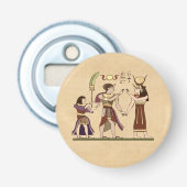 Oproep aan de goden button flesopener (Voorkant)