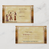 Oproep aan de goden Egyptische Sjabloon Visitekaartje (Voorkant / Achterkant)