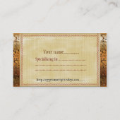 Oproep aan de goden Egyptische Sjabloon Visitekaartje (Achterkant)