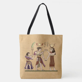 Oproep aan de goden Egyptische volkskunst Tote Bag