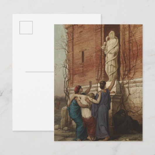 Oproep aan de godin Hygieia, 1862 Briefkaart (Voorkant / Achterkant)