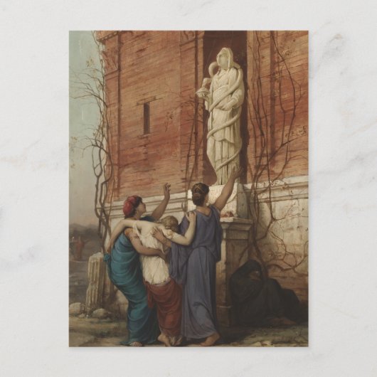 Oproep aan de godin Hygieia, 1862 Briefkaart (Voorkant)