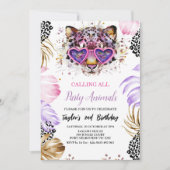 Oproep All Party Dier Verjaardag Kaart (Voorkant)