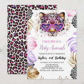 Oproep All Party Dier Verjaardag Kaart (Voorkant / Achterkant)