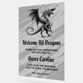 Oproep Alle Draken Verjaardag Acryl Teken Acryl Bord (Hoek)