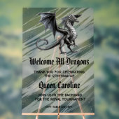 Oproep Alle Draken Verjaardag Acryl Teken Acryl Bord (Neutraal)