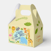 Oproep alle feestbeesten kinderen verjaardagsfeest bedankdoosjes (Achterkant)
