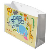 Oproep alle feestbeesten kinderen verjaardagsfeest groot cadeauzakje (Achterkant Gekanteld)