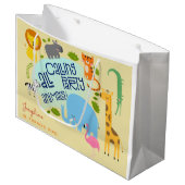 Oproep alle feestbeesten kinderen verjaardagsfeest groot cadeauzakje (Voorkant Gekanteld)