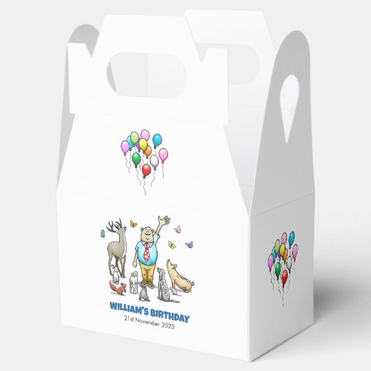 Oproep Alle Party Dieren Favor Box Bedankdoosjes (Geopend)