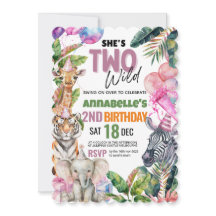 Oproep Alle Party Dieren Safari Verjaardagsfeest