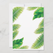 Oproep Alle Party Dieren Safari Zoo Verjaardag Inv Kaart (Achterkant)