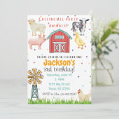 Oproep Alle Party Dieren Verjaardag Uitnodiging (Staand voorkant)