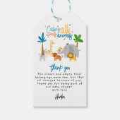 Oproep Alle Party Dieren Verjaardagsfeestje Cadeaulabel (Voorkant)