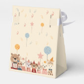 Oproep alle pawty dieren verjaardagsfeestje bedankdoosjes (Achterkant)