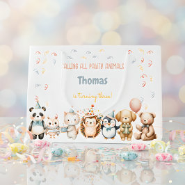 Oproep alle pawty dieren verjaardagsfeestje groot cadeauzakje