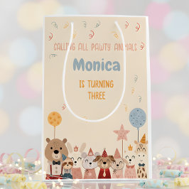 Oproep alle pawty dieren verjaardagsfeestje medium cadeauzakje