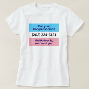 Oproep Congres MAGA doet Trans Ally vlag T-shirt