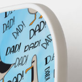 Oproep papa pickleball peddel wit handvat paddle (Links Detail)