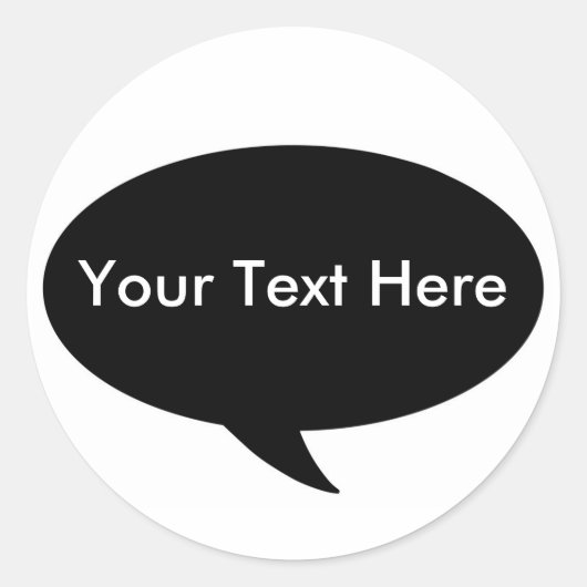 Oproep - Plaats Jouw tekst Ronde Sticker (Voorkant)