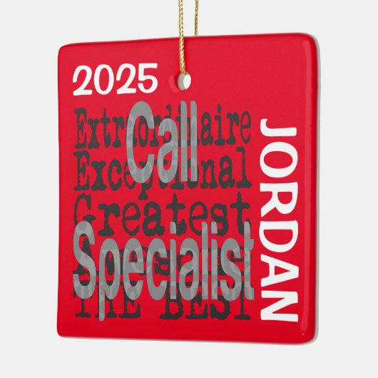 Oproep Specialist Buitengewoon CUSTOM Keramisch Ornament (Links)