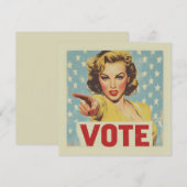 Oproep tot actie: stem! kaart (Voorkant / Achterkant)