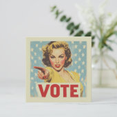 Oproep tot actie: stem! kaart (Staand voorkant)