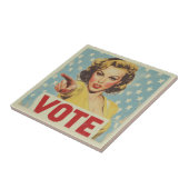 Oproep tot actie: stem! tegeltje (Zijkant)