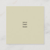 Oproep tot actie: stem! vierkante visitekaartje (Achterkant)