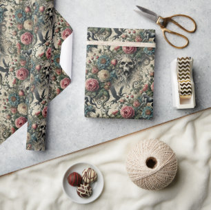 Oproep tot de Nachtgalerie – Gotisch Victoriaans Cadeaupapier