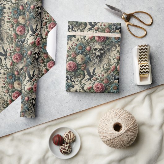 Oproep tot de Nachtgalerie – Gotisch Victoriaans Cadeaupapier (Crafts)