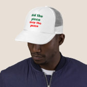 Oproep tot de vredevoerder van de Hazen Trucker Pet (In situ)