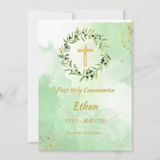 Oproep tot eerste vergadering - Olijfcirkel Kaart (Voorkant)