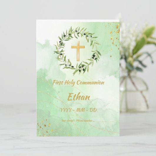 Oproep tot eerste vergadering - Olijfcirkel Kaart (Staand voorkant)