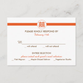 Oproep tot het indienen van een tweeduizend Chinee RSVP Kaartje
