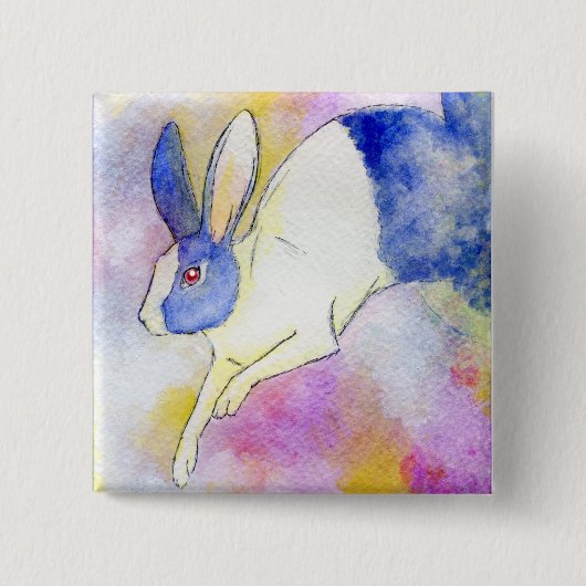 OPROEP TOT HET WILD VIERKANTE BUTTON 5,1 CM (Voorkant)