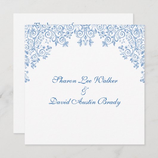 Oproep tot het zenden van een witte en blauwe brui kaart (Voorkant / Achterkant)