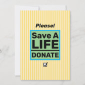 Oproep tot orgaandonatie kaart (Voorkant)