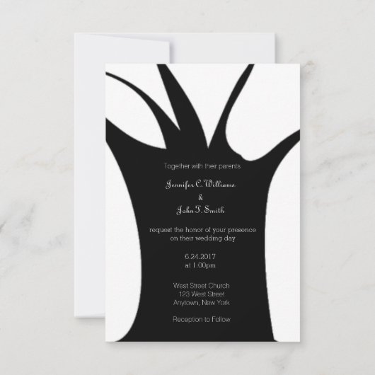 Oproep tot weduwen en weduwen kaart (Achterkant)