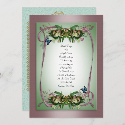 Oproep tot weduwen kaart (Voorkant / Achterkant)