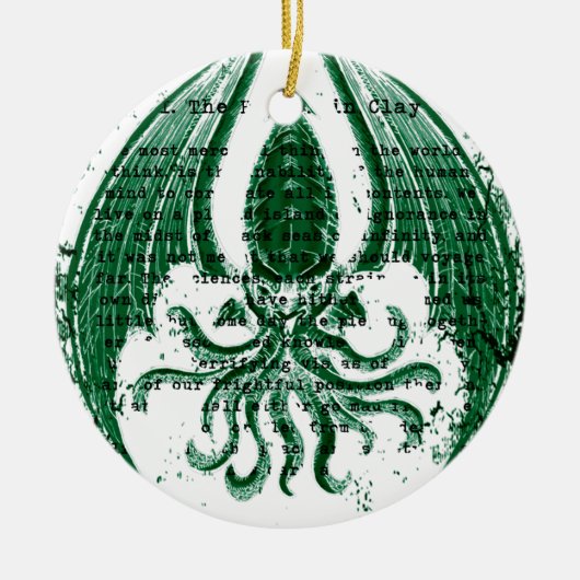 Oproep van Cthulhu Keramisch Ornament (Voorkant)