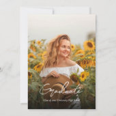 Oproep van de fotograaf Zonnebloem Kaart (Achterkant)