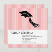 Oproep van de Graduation Party met Pet en Tassel Kaart (Voorkant / Achterkant)