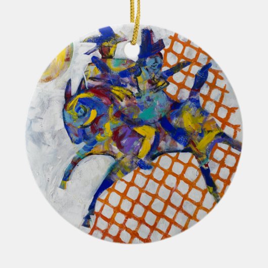 Oproep van de Heyoka Keramisch Ornament (Voorkant)