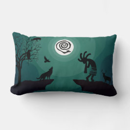 Oproep van de Lumbar Pillow van Wild Kokopelli Kussen