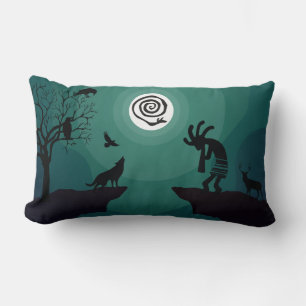 Oproep van de Lumbar Pillow van Wild Kokopelli Kussen