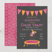 Oproep van de partij Jumping Kaart (Voorkant / Achterkant)