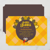 Oproep van de partij Thanksgiving Turkije Kaart (Voorkant / Achterkant)