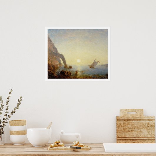 Oproep van de Sirenen (olie op doek) Poster (Keuken)